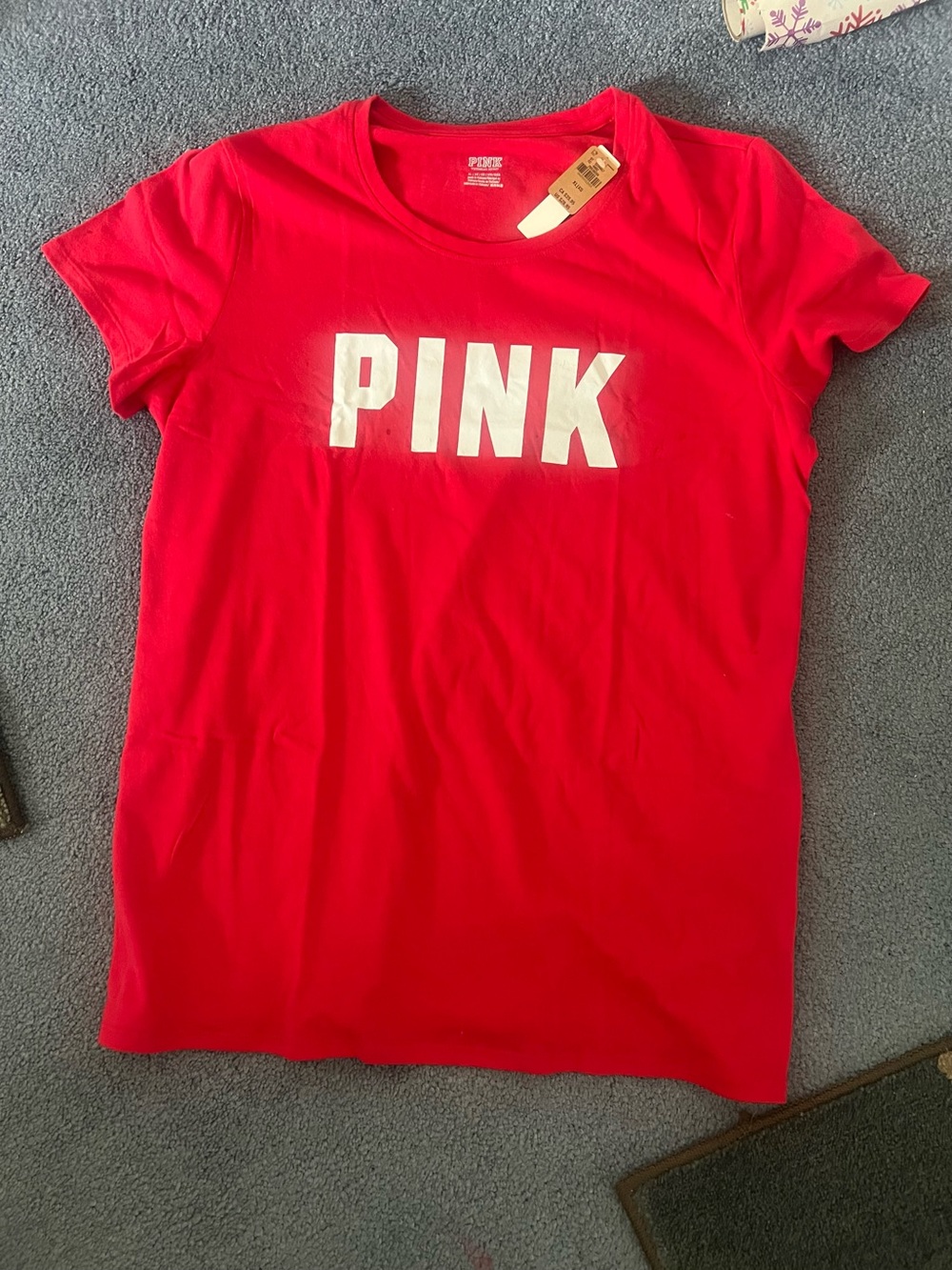 Victoria's Secret PINK Red Short Sleeve Tee